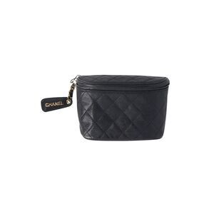 Chanel Vintage Belt Bag in Black Caviar Leather